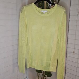 CAbi Women's Bright Yellow Crew Neck Sweater